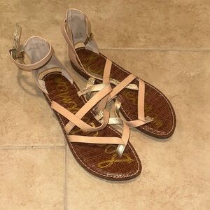 Sam Edelman Women's Beige Strappy Sandals